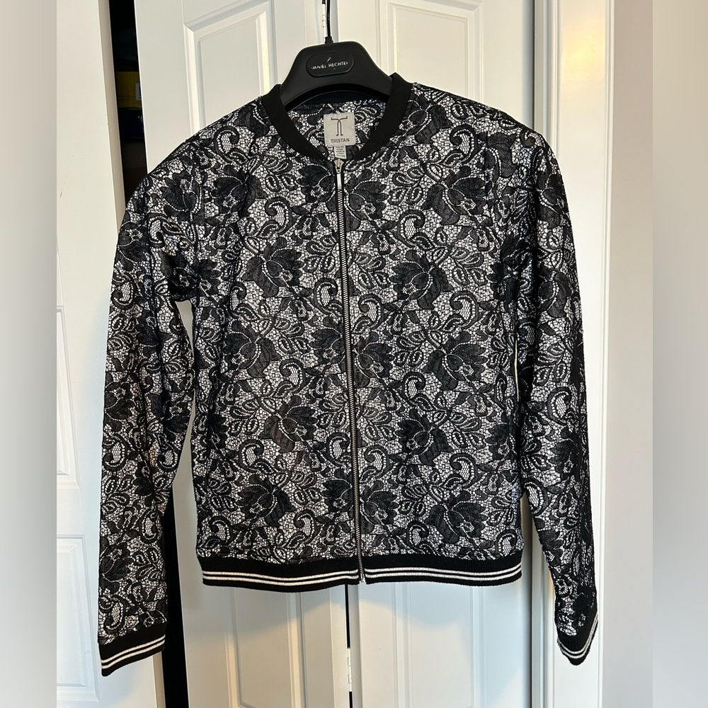 Lace Bomber Jacket